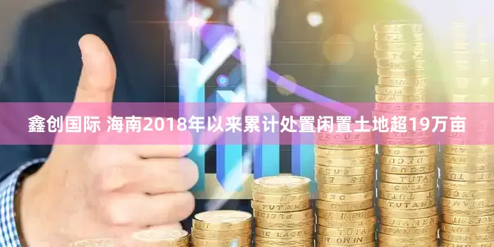 鑫创国际 海南2018年以来累计处置闲置土地超19万亩