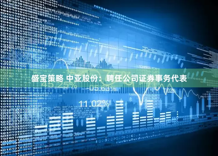 盛宝策略 中亚股份：聘任公司证券事务代表